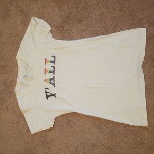 Women's tee, adult small, cream